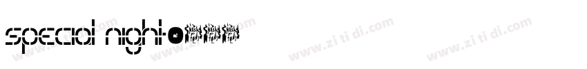 special night字体转换
